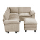 8450PWT*53ACCR - (6)5-Piece Modular Sectional with Ottoman