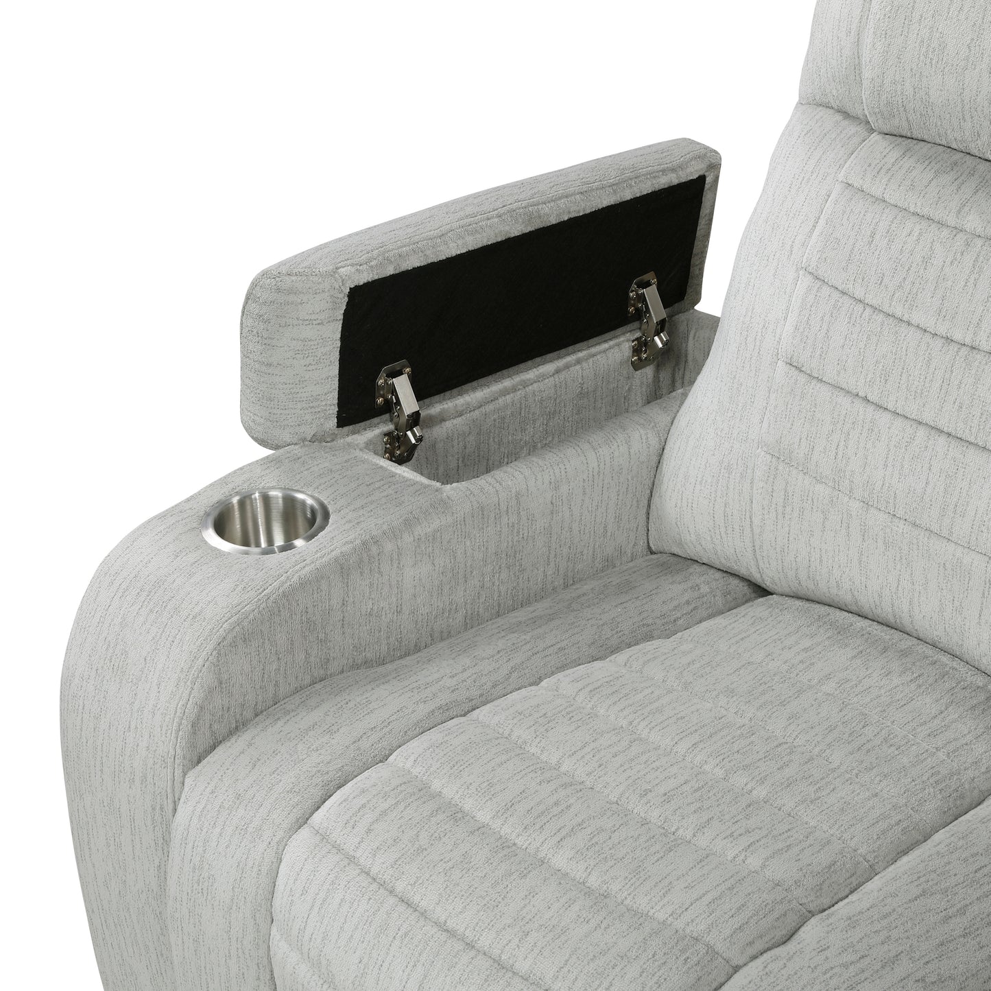 8455GRY*2 - 2pc Set: Sofa, Love