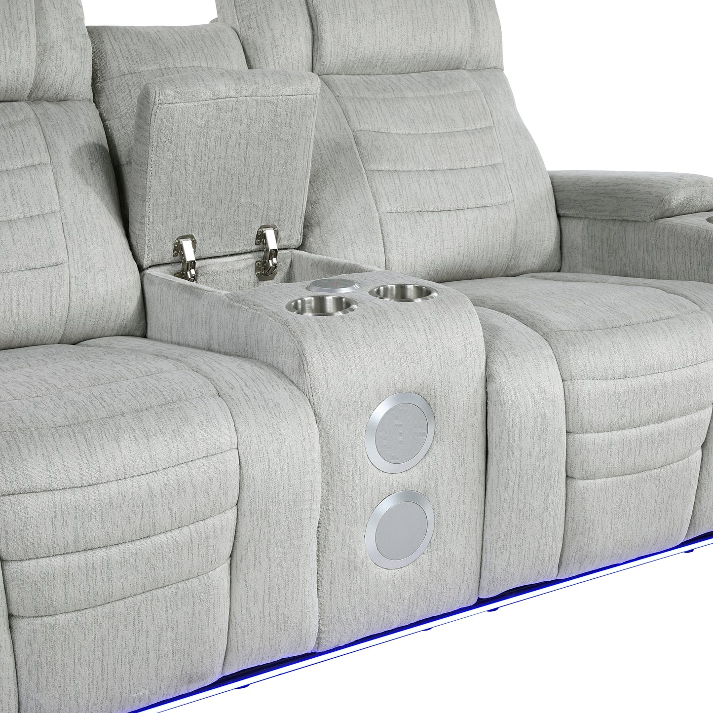 8455GRY*2 - 2pc Set: Sofa, Love