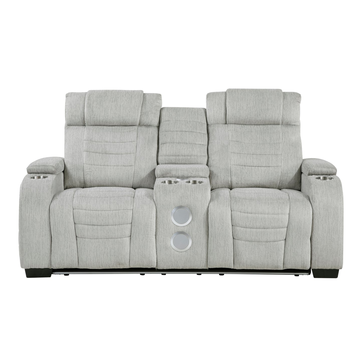 8455GRY*2 - 2pc Set: Sofa, Love