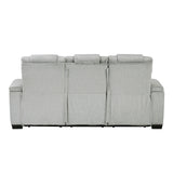 8455GRY*2 - 2pc Set: Sofa, Love