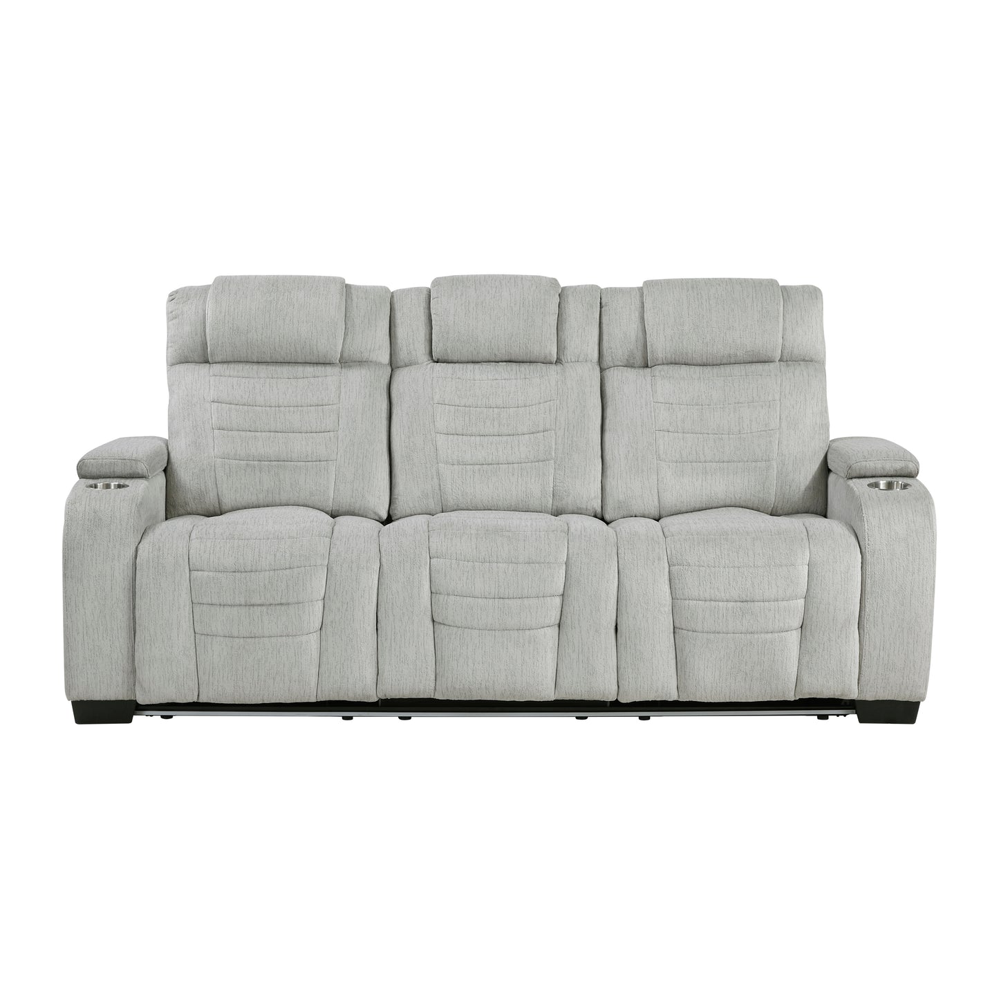 8455GRY*2 - 2pc Set: Sofa, Love