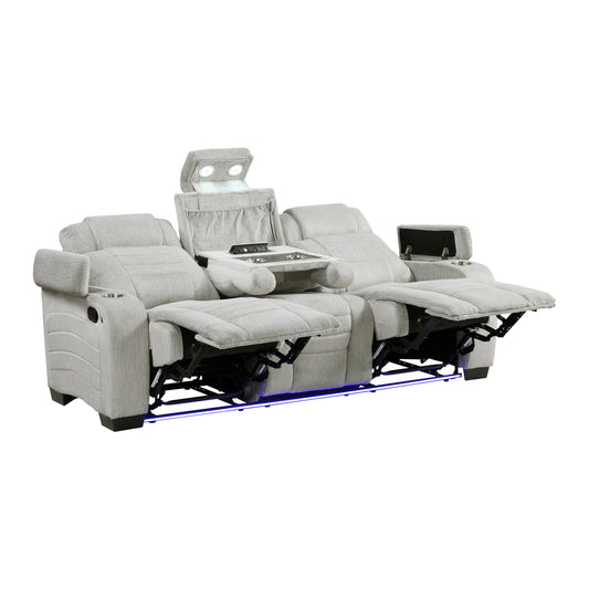 8455GRY*2 - 2pc Set: Sofa, Love