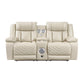 8457BEG*2PW - 2pc Set: Sofa, Love (Power)