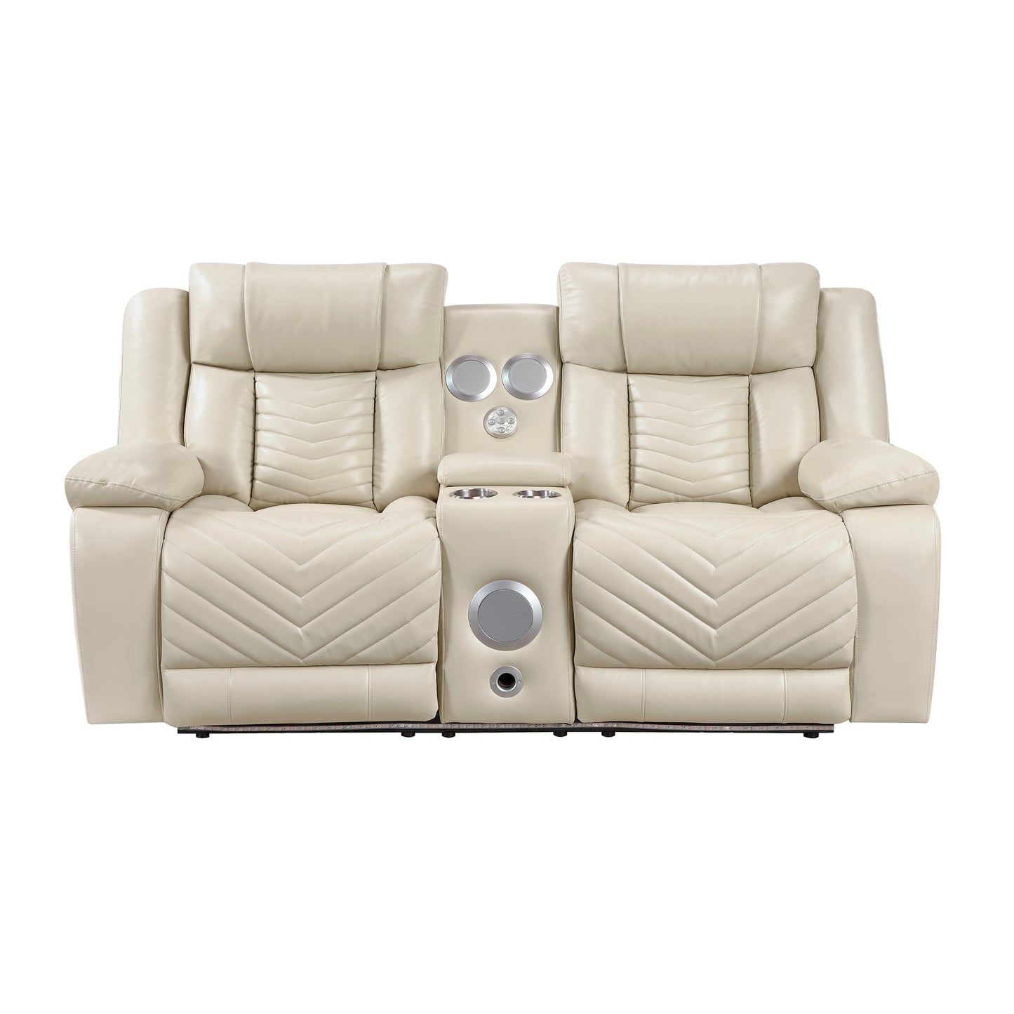 8457BEG*2PW - 2pc Set: Sofa, Love (Power)
