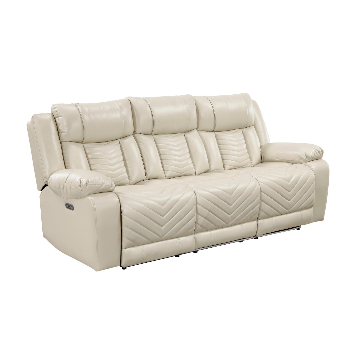 8457BEG*2PW - 2pc Set: Sofa, Love (Power)