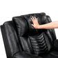 8457BLK*2PW - 2pc Set: Sofa, Love (Power)