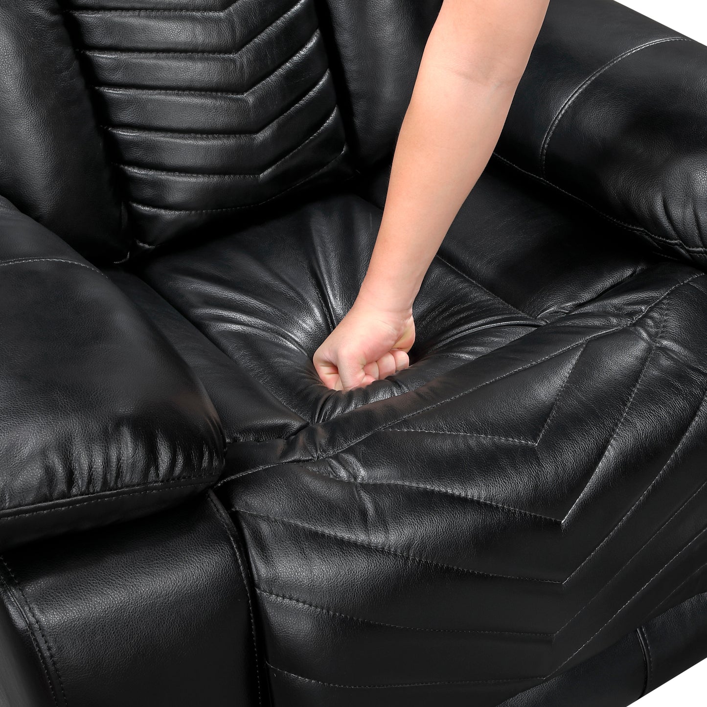 8457BLK-1PW - Power Reclining Chair with LED and Charging Ports