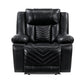 8457BLK-1PW - Power Reclining Chair with LED and Charging Ports