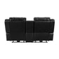 8457BLK*2PW - 2pc Set: Sofa, Love (Power)