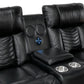8457BLK*2PW - 2pc Set: Sofa, Love (Power)