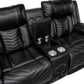 8457BLK*2PW - 2pc Set: Sofa, Love (Power)