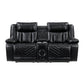 8457BLK*2PW - 2pc Set: Sofa, Love (Power)