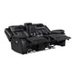 8457BLK*2PW - 2pc Set: Sofa, Love (Power)