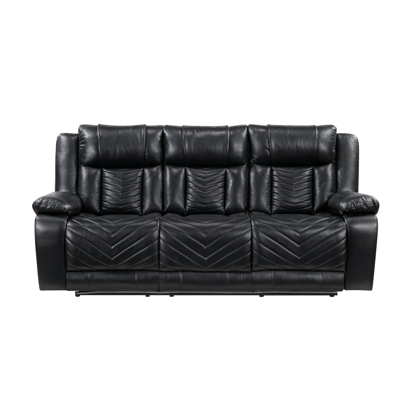 8457BLK*2PW - 2pc Set: Sofa, Love (Power)