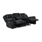8457BLK*2PW - 2pc Set: Sofa, Love (Power)