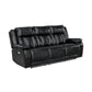 8457BLK*2PW - 2pc Set: Sofa, Love (Power)