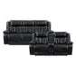 8457BLK*2PW - 2pc Set: Sofa, Love (Power)
