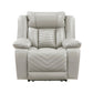 8457GRY-1PW - Power Reclining Chair with LED and Charging Ports