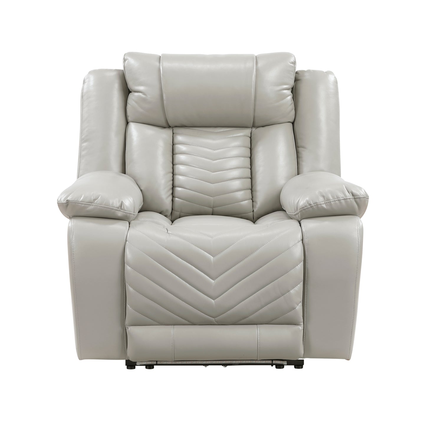 8457GRY-1PW - Power Reclining Chair with LED and Charging Ports