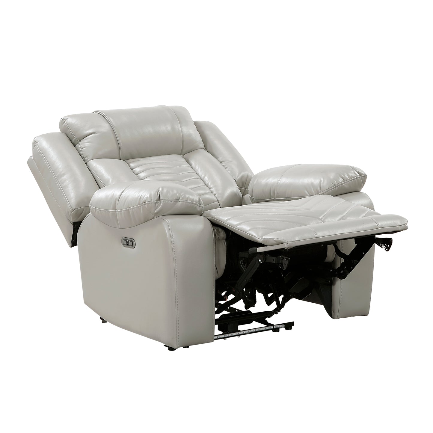 8457GRY-1PW - Power Reclining Chair with LED and Charging Ports