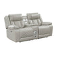 8457GRY*2PW - 2pc Set: Sofa, Love (Power)