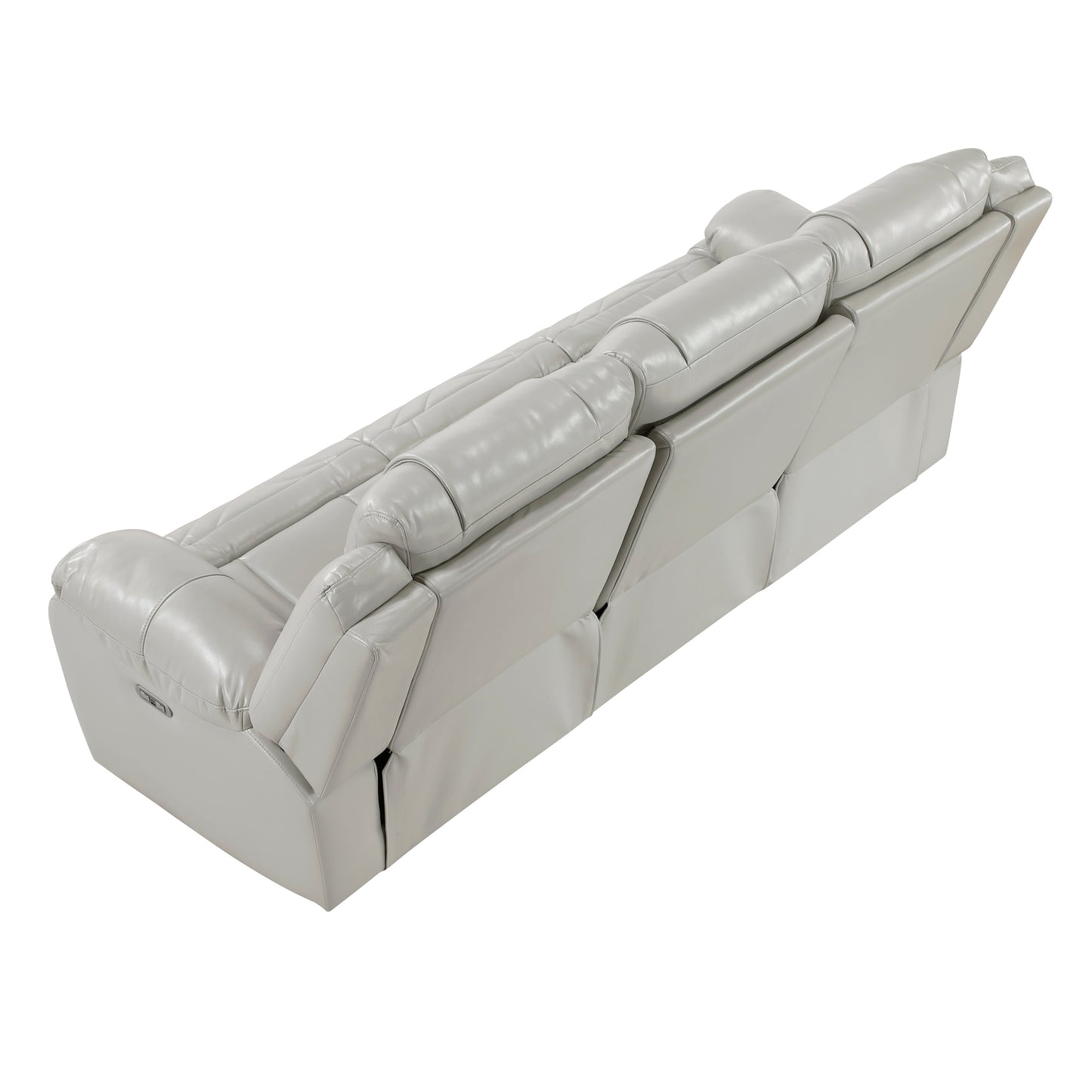 8457GRY*2PW - 2pc Set: Sofa, Love (Power)