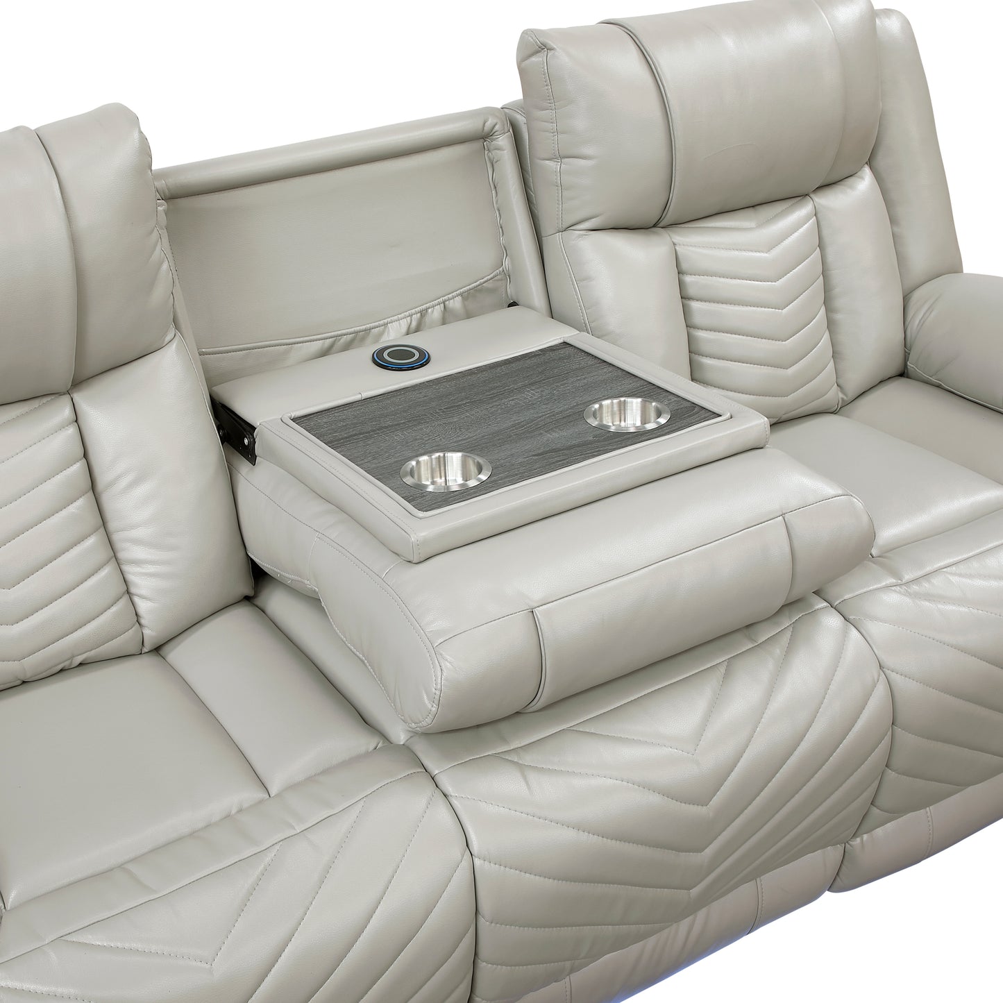 8457GRY*2PW - 2pc Set: Sofa, Love (Power)
