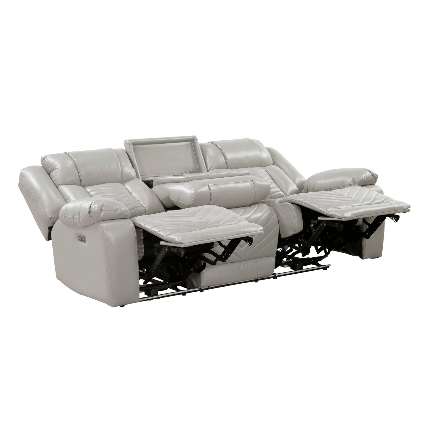 8457GRY*2PW - 2pc Set: Sofa, Love (Power)