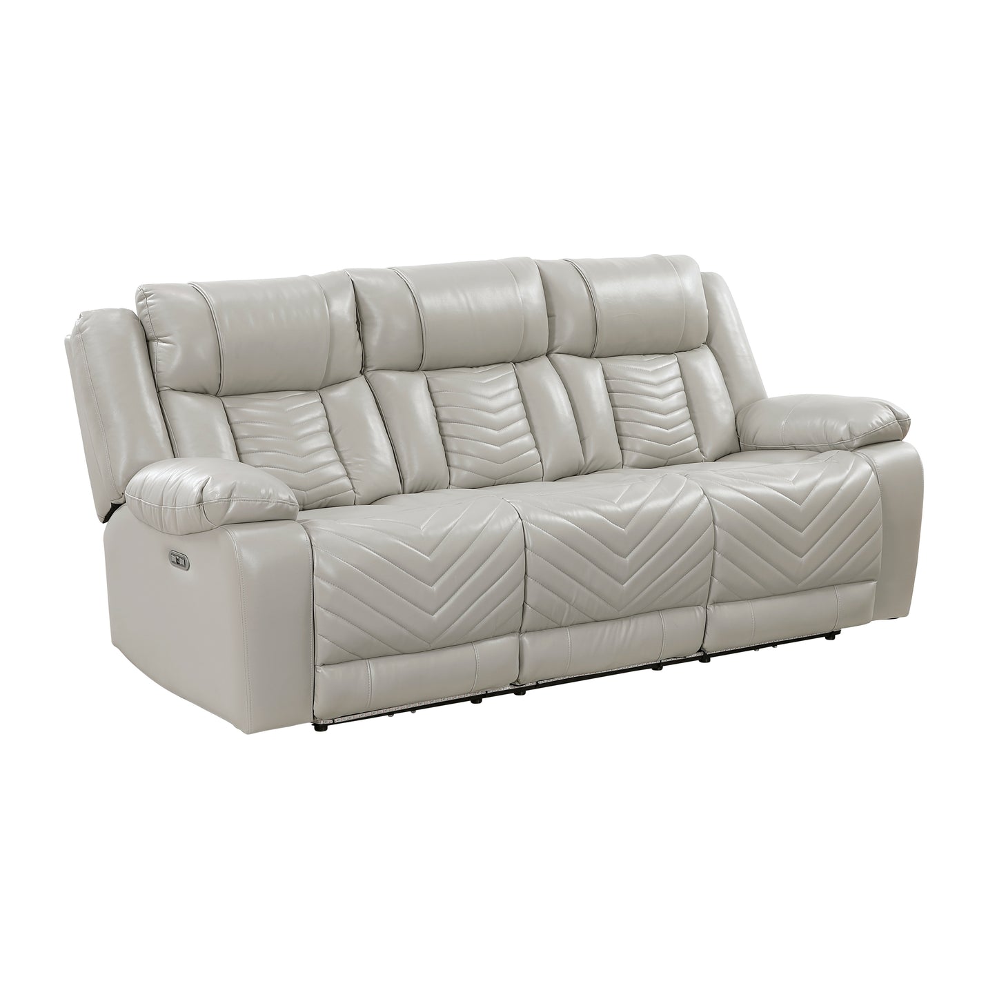 8457GRY*2PW - 2pc Set: Sofa, Love (Power)