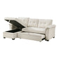 8477BEG*SC - (3)2-Piece Reversible Sectional with Reversible Chaise, Hidden Storage and Pull-out Bed