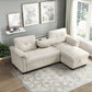 8477BEG*SC - (3)2-Piece Reversible Sectional with Reversible Chaise, Hidden Storage and Pull-out Bed