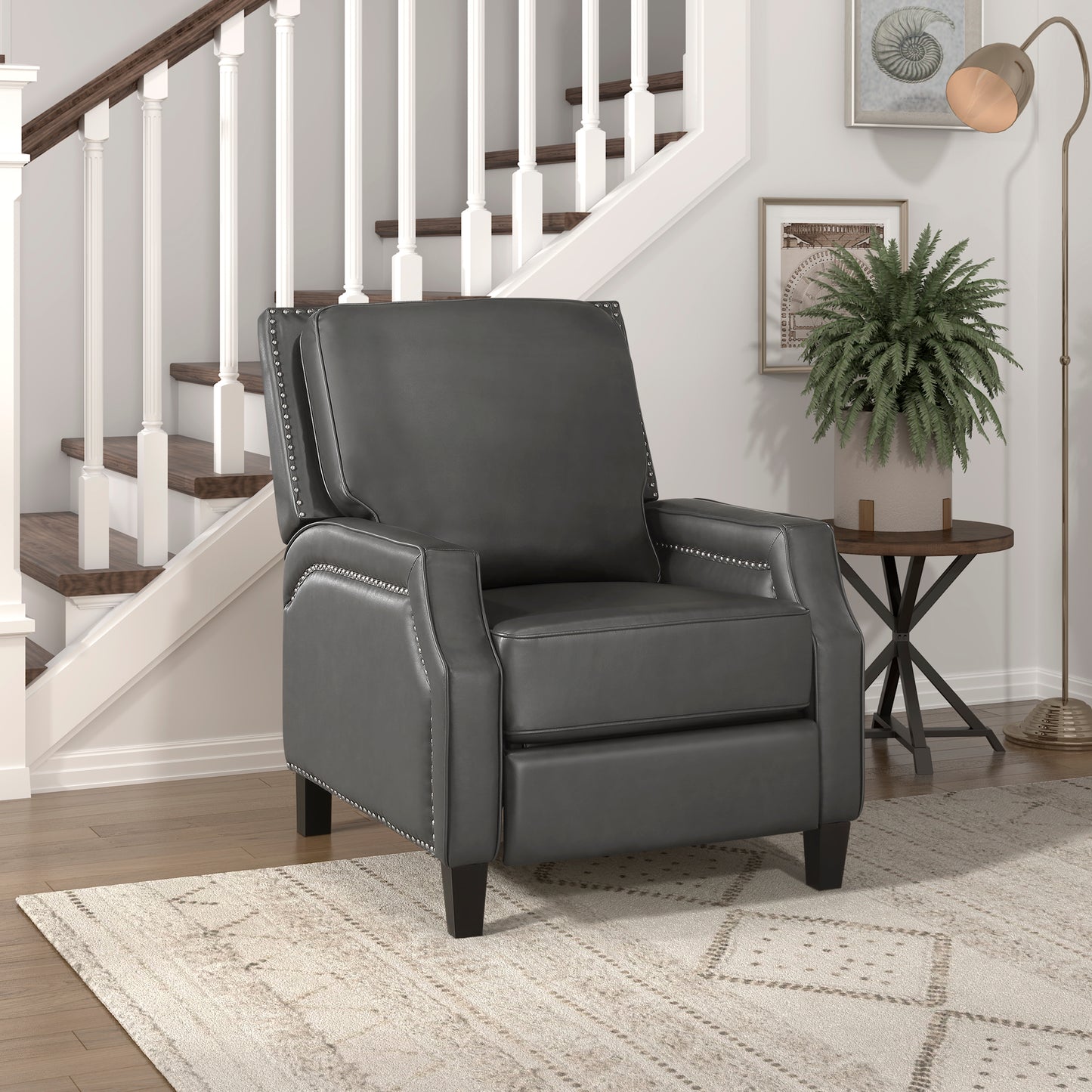 8504GRY-1 - Push Back Reclining Chair