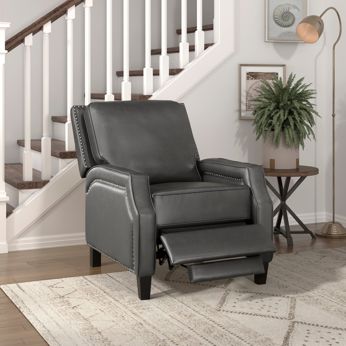8504GRY-1 - Push Back Reclining Chair