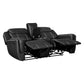 8516BK*2 - 2pc Set: Sofa, Love