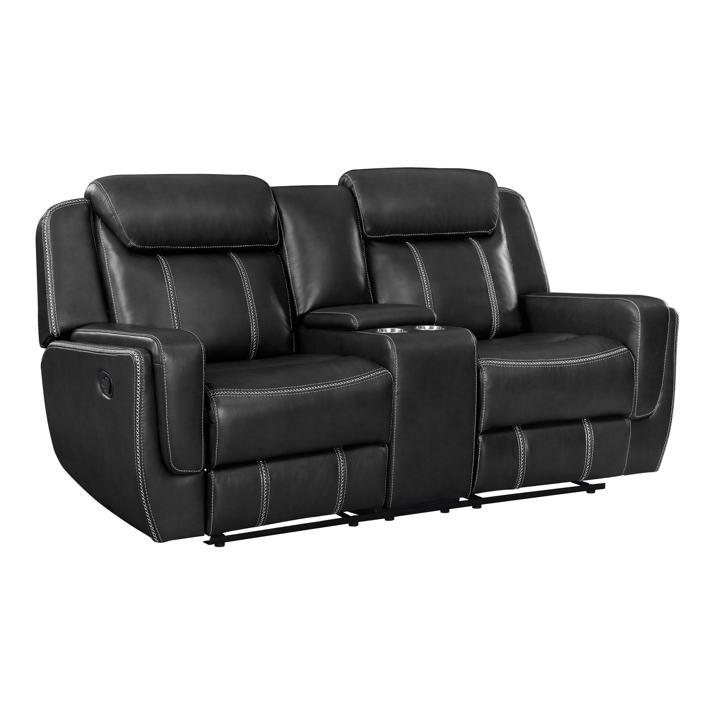 8516BK*2 - 2pc Set: Sofa, Love