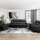 8516BK-2 - Double Reclining Love Seat with Center Console, Receptacles and USB Ports