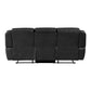 8516BK*2 - 2pc Set: Sofa, Love