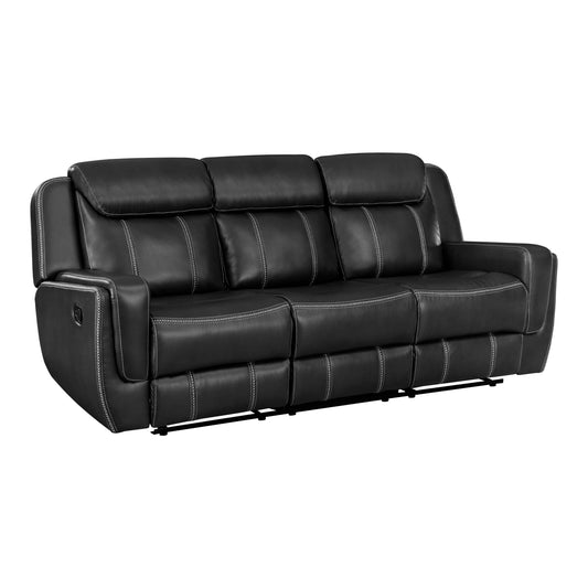 8516BK*2 - 2pc Set: Sofa, Love