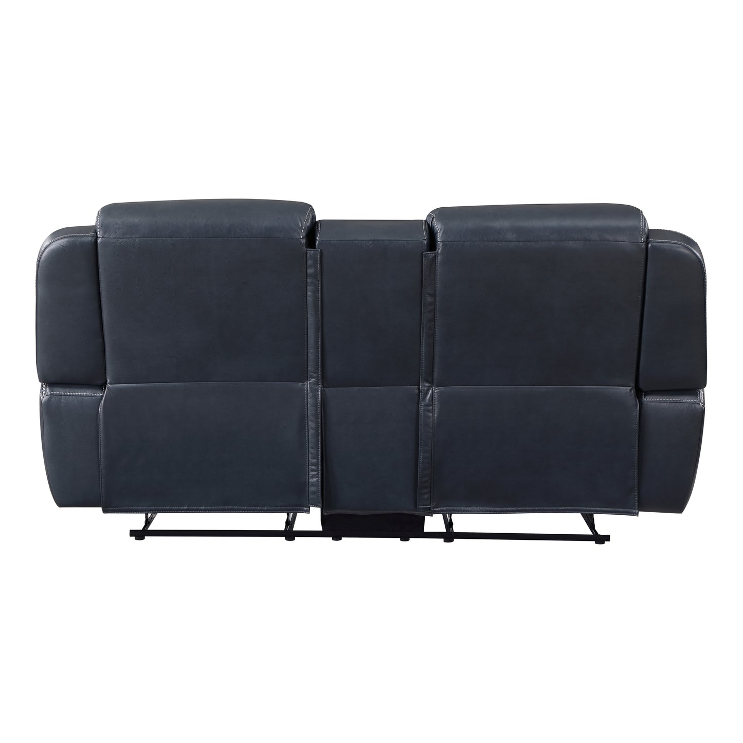 8516BU-2 - Double Reclining Love Seat with Center Console, Receptacles and USB Ports