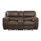 8517BRW*2PW - 2pc Set: Sofa, Love (Power)