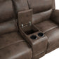 8517BRW*2 - 2pc Set: Sofa, Love