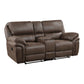 8517BRW*2 - 2pc Set: Sofa, Love