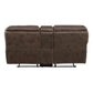 8517BRW*2 - 2pc Set: Sofa, Love