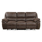 8517BRW*2PW - 2pc Set: Sofa, Love (Power)