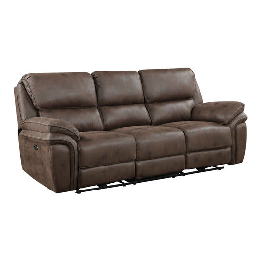 8517BRW*2PW - 2pc Set: Sofa, Love (Power)