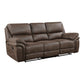 8517BRW*2 - 2pc Set: Sofa, Love