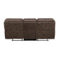 8517BRW*2 - 2pc Set: Sofa, Love