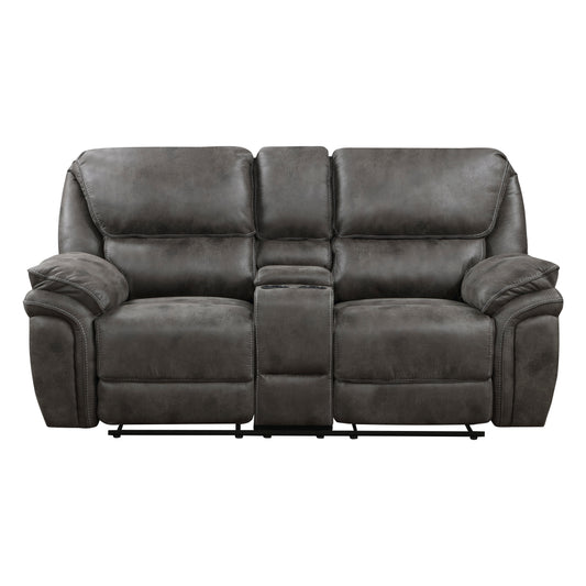 8517GRY*2 - 2pc Set: Sofa, Love