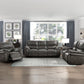 8517GRY-3PW - Power Double Reclining Sofa